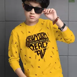 TICOSS Boys Typography 2 Printed T-shirt-picture-28