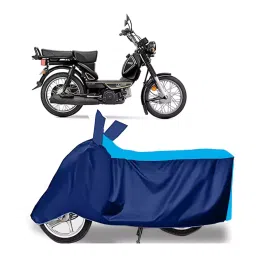 Auto Pearl Two Wheeler Cover for TVS XL 100 Heavy Duty BS6 - Cyan, Blue-picture-48