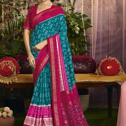 Sangria Printed Saree With Blouse-picture-21