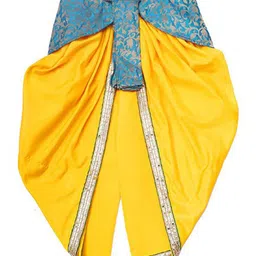 Itsmycostume Janmashtami Theme Lace Embellished Shri Krishna Costume Set - Yellow image 3