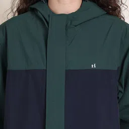 HOUSE OF VEDAS Color Blocked Waterproof Hooded Rain Jacket image 3