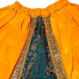 Itsmycostume Janmashtami Theme Lace Embellished Shri Krishna Costume Set - Yellow image 2