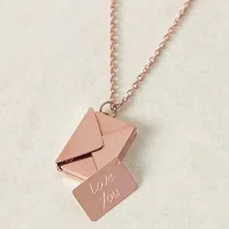 Peora Unisex Rose Gold-Plated Necklace-image-40