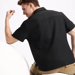 Aeropostale Opaque Self Design Textured Casual Shirt image 2