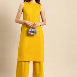 Anouk Pure Cotton Kurta with Palazzos image 4