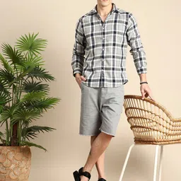 Mast & Harbour Checked & Textured Casual Shirt image 2