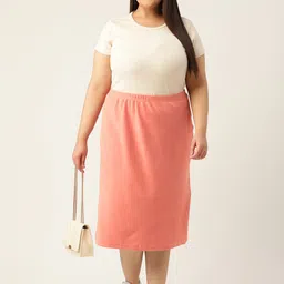 theRebelinme A-LineStraight Midi Skirt image 4