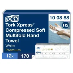 Tork Multifold White Paper Towel 320x212mm 2-Ply 170 Sheets, 100888-picture-28