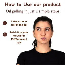 Coco Crush Ayurvedic Coconut & Cinnamon Oil For Oil Pulling With Tongue Cleaner- 200ml image 4