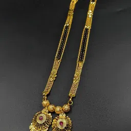 Swaroop designer Women Gold-Plated Mangalsutra-image-5