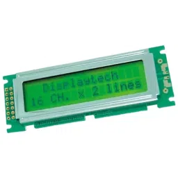Displaytech Alphanumeric LCD Display Yellow on Green 2 Rows by 16 Characters Reflective, 162D-BA-BC image 2