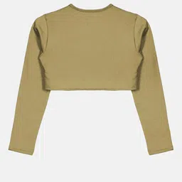 KiddoPanti Girls Embellished Crop Shrug image 3