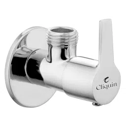 Cliquin Osaka Brass Wall Mount Chrome Finish Angle Valve with Wall Flange-picture-23
