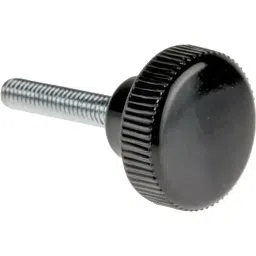 RS PRO Black Knurled Clamping Knob M4 Threaded Stud, 7027526-image-84