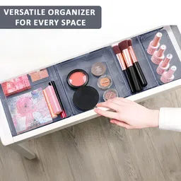 Kuber Industries Black 8 Pieces Regular Makeup Organisers image 4