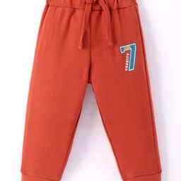 Zero Interlock Knit Full Length Lounge Pant With Skate Print- Red-picture-36