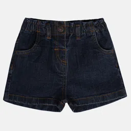 MINI KLUB Cotton Solid Shorts - Blue image 1