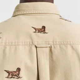 GANT Men Relaxed Fit Conversational Printed Spread Collar Pure Cotton Casual Shirt image 4