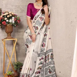 KALINI Ethnic Motifs Printed Leheriya Saree-image-77