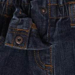 MINI KLUB Cotton Solid Shorts - Blue image 5