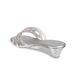 Metro Embellished Wedge Mules image 4