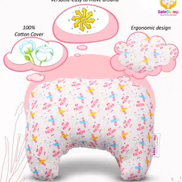 SafeChamp Lite Air Baby Bedding Set And Feeding Pillow And 4 Piece Set  Combo (Pack - 3) (Pink) image 5