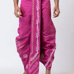 Nakshi Men Handblock Printed Ready To Wear Dhoti-picture-17