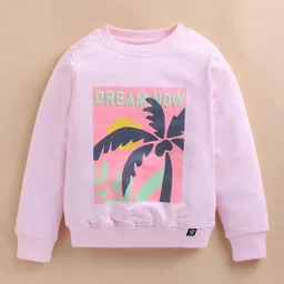 Ginie Girls Printed Pullover Sweatshirt-image-87