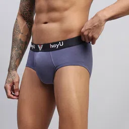HAYU Pack Of 2 Mid-Rise Hipster Briefs HUBF_005_BUIBL_S_2PC image 4