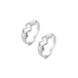 J.S ENTERPRISES Unisex Set of 2 Stainless Steel Finger Ring-image-88