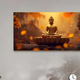 nestroots Orange & Black 1 Piece Canvas Other Wall Paintings-picture-18