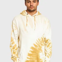 Crazymonk Men Cotton Oversized Tie & Dye Hooded Pullover Sweatshirt-image-47