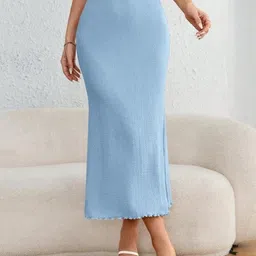 JINJIN FASHION Printed High-Waist Maxi-Length Pencil Skirts-picture-35