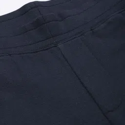 HERE&NOW Men Navy Blue Solid Knitted Joggers image 3