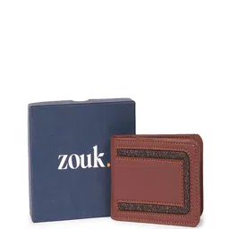 ZOUK Men Abstract Textured PU Two Fold Wallet image 3