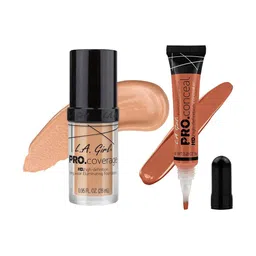 L.A. Girl Set Of 2 Pro Coverage & Conceal Foundation 28 ml & Concealer 8 g - Combo14-picture-18