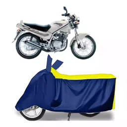 Auto Pearl Bike Cover for Kinetic GF 170 (Yellow & Blue)-picture-45