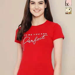 Metronaut Women Pack of 3 Typography Printed Round Neck Cotton T-shirts-picture-18