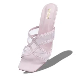 PEEK Textured Party Slim Heeled Mules image 4