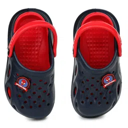 Toothless Marvel Featuring Spiderman Designed Perforated Clogs - Navy Blue & Red-image-20