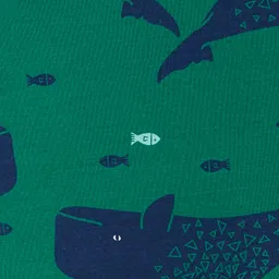 Carter's  4-Piece Whale 100% Snug Fit Cotton PJs - Green Navy Blue image 3