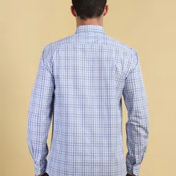 Allen Solly Men Slim Fit Spread Collar Tartan Checked Cotton Formal Shirt image 2