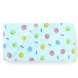 Babyhug Muslin Cloth Nappy Smiley Print Large Set Of 5 - Multicolor image 3