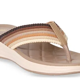 Minx Women Striped Open Toe Flats image 2