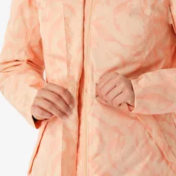 quechua Women’s waterproof hiking jacket -10°C NH500 - Beige image 5