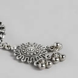 AITIHYA Silver-Plated Oxidised Jewellery Set image 5