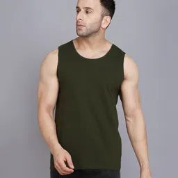 WOOSTRO Men Pack Of 2 Solid Round Neck Cotton Slim Fit T-shirts-image-86