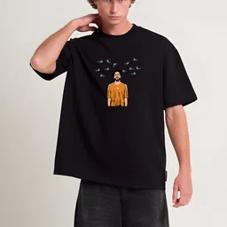 Stitchmeashirt Men Printed Drop-Shoulder Sleeves Activchill T-shirt-picture-12