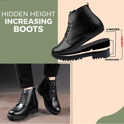 Bxxy Men Formal Flatform Heeled Lace-up Boots image 3