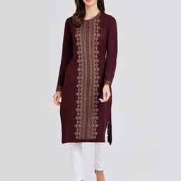 KEIKO Women Acrylic Ethnic Motifs Kurta-picture-18